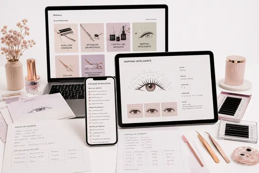 Biblioteca digital LASH TODO EN UNO en notebook, tablet y smartphone