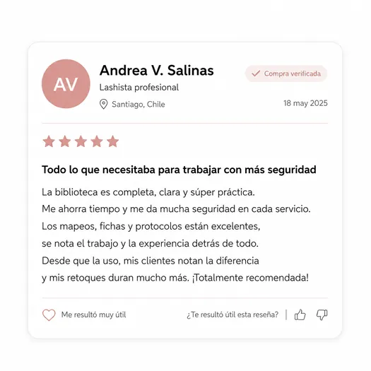 Comentario sobre los materiales de LASH TODO EN UNO